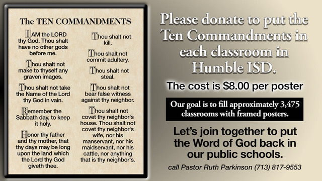 Area Events 10 commandment drive
